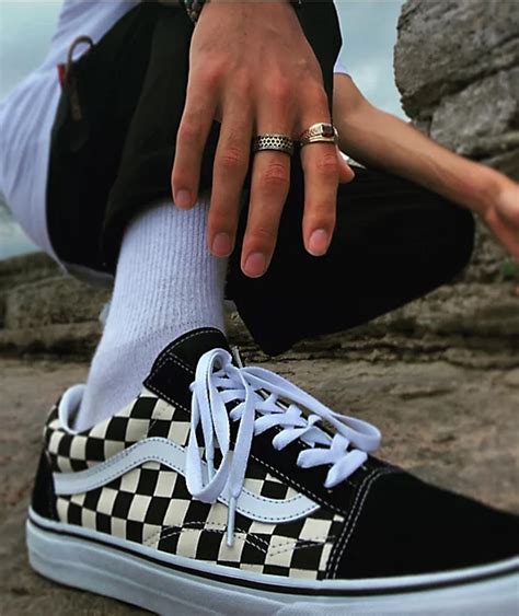 Vans Old Skool Black & White Checkered Skate Shoes