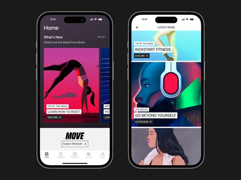 MOVE Fitness App - News Feed by Oscar Guillen on Dribbble