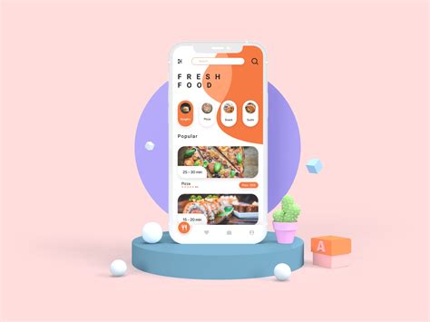 Mockup Food App by Nguyen Van Lanh on Dribbble