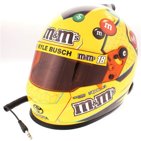 Kyle Busch Signed 2018 NASCAR M&M Full-Size Helmet (PA COA) | Pristine ...