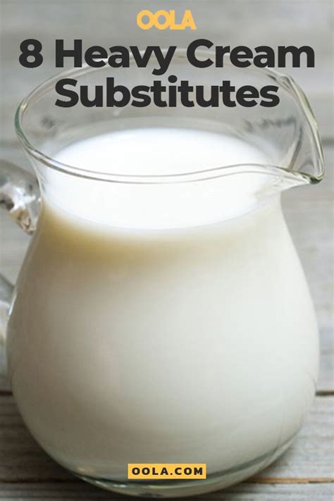 9 Effective Heavy-Cream Substitutes | Heavy cream recipes, Heavy cream ...