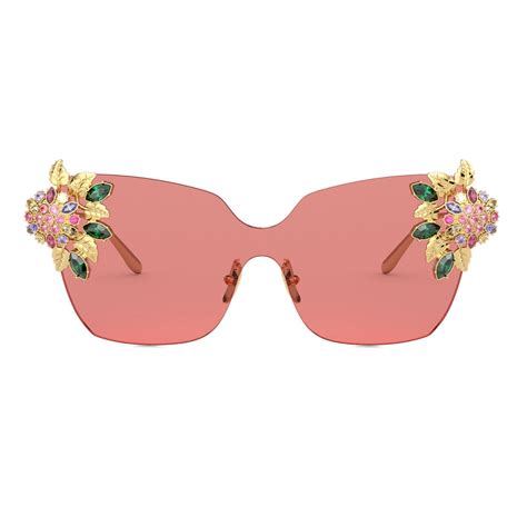 Dolce & Gabbana - Blooming Sunglasses - Red Gold - Dolce & Gabbana Eyewear - Avvenice