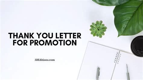 Thank You Letter For Promotion // Get FREE Letter Templates (Print or Download)