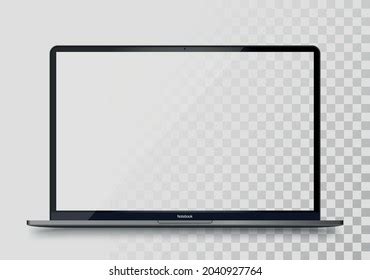 Laptop Mockup Isolated On White Background Stock Vector (Royalty Free ...