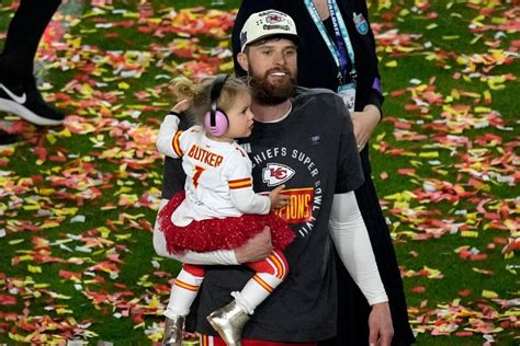 Kansas City Chiefs' Harrison Butker Celebrates on Field with His Kids ...