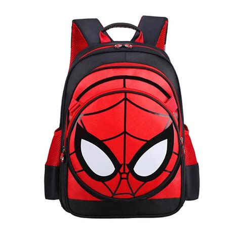 kids spiderman school bag primary school backpack for boy child book bag elementary school bags ...