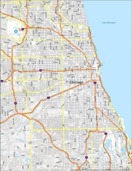 Map of Chicago, Illinois - GIS Geography