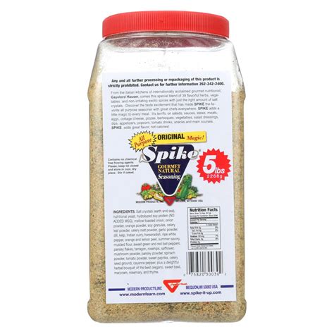 Modern Products Spike Gourmet Natural Seasoning - Bulk - 5 Lb — Akechi