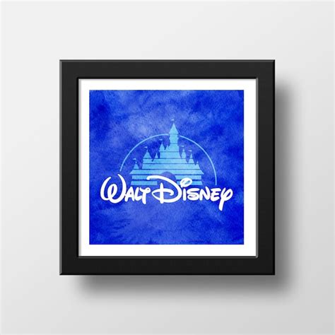 Walt Disney Retro VHS Intro Logo Disney Castle Illustration | Etsy UK