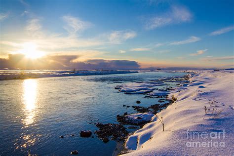 Winter Sunset in Iceland Photograph by Silken Photography - Fine Art America