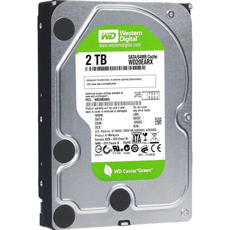 Western Digital 2TB Green HDD for $100