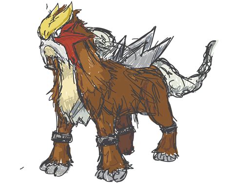 Entei by ChixelPix on DeviantArt