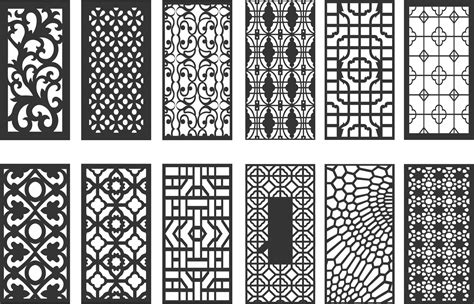 12 Pattern vectors dxf file for cnc - Cnc File