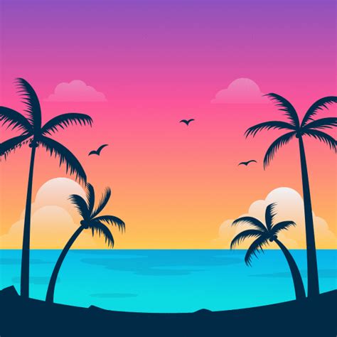 Animated Zoom Backgrounds Beach