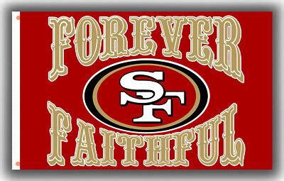 San Francisco 49ers Football Flag Forever Faithful 90x150cm 3x5ft Best ...