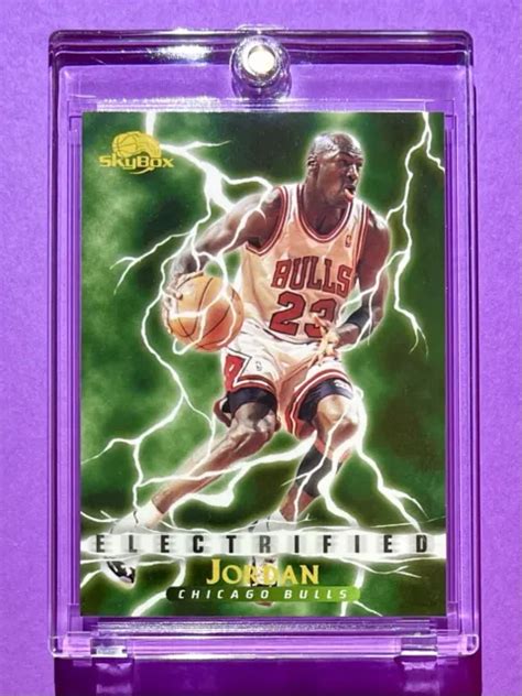 MICHAEL JORDAN MINT SKYBOX PREMIUM ELECTRIFIED 1995-96 CHICAGO BULLS CARD! $69.00 - PicClick