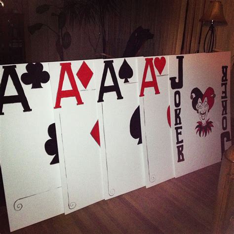 Life size Playing Cards | Casino party decorations, Casino theme parties, Personalized playing cards