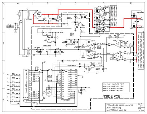 0-24VDC Digital PIC Power Supply - Circuit Scheme