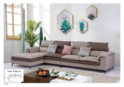 Sofa nỉ góc nhập khẩu 633-1- sofa giá rẻ chất lượng