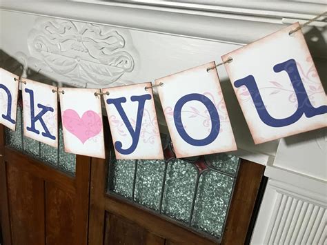 Thank You Banner Thank You Sign Rustic Wedding Banner - Etsy