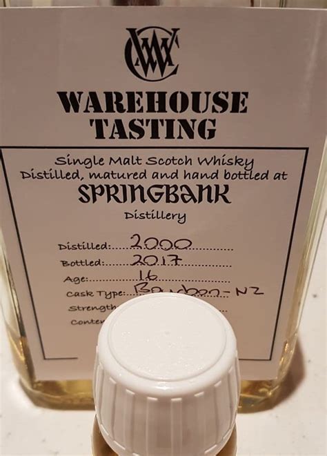 Springbank 16 Year (2000), Cadenhead’s Warehouse Tasting Cask 840 — Whiskery Turnip | Whisky Hawaii