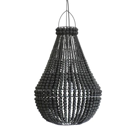 Contrast Beaded Chandelier - Black – Raw Decor