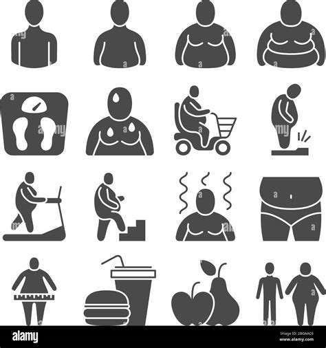 Obesity Clipart Black And White