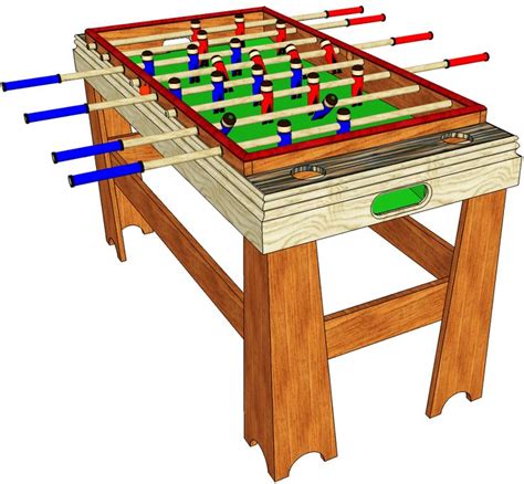 084 Foosball Table: Great Family Fun! | Diy pool table, Table, Woodworking plans