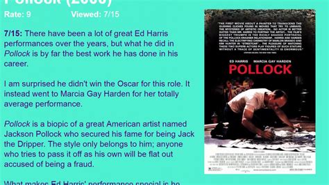 Movie Review: Pollock (2000) [HD] - YouTube