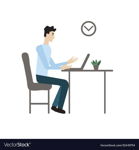 Office worker Royalty Free Vector Image - VectorStock