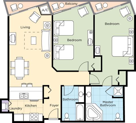 Wyndham Bonnet Creek Floor Plan - floorplans.click