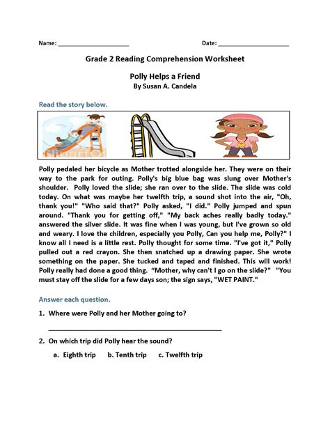 Year 2 Reading Comprehension – Thekidsworksheet