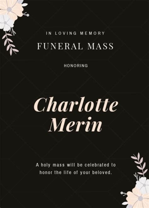 FREE Funeral Mass Card Templates & Examples - Edit Online & Download | Template.net