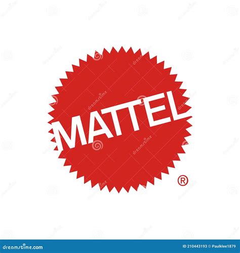 Mattel Logo Editorial Illustrative on White Background Editorial Stock ...