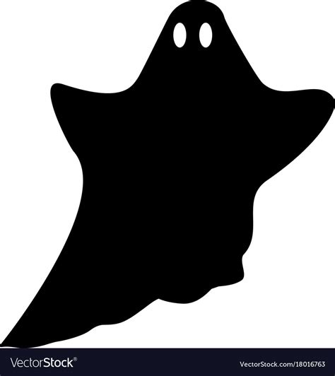 Ghost silhouette halloween mystery specter Vector Image