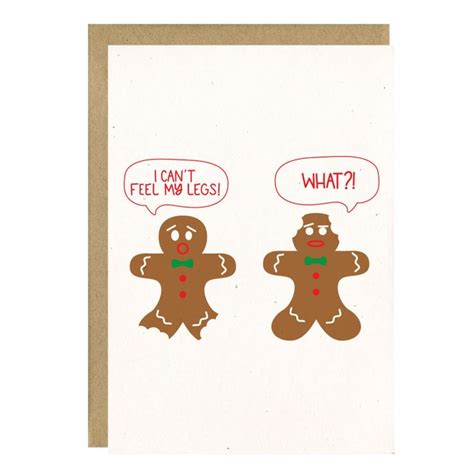 Funny Holiday Card Gingerbread Man Card Funny Christmas Card - Etsy Australia | Funny holiday ...