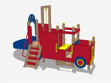 Toddler Car Playground Slide SketchUp 3D Model .skp File Download - SketchupBox