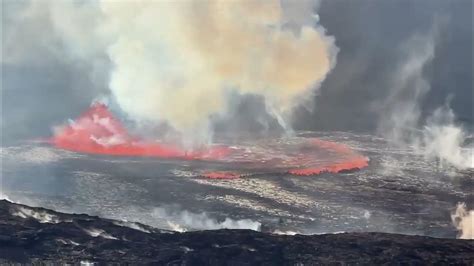 Volcano Kilauea - Hawaii. Halemaʻumaʻu Crater eruption, january 2023 # ...