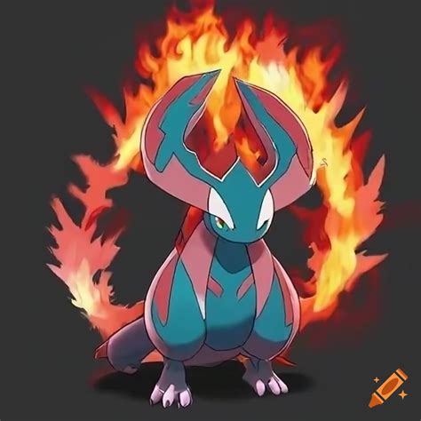 Legendary fire and grass type pokemon