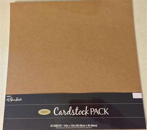 Amazon.com: Kraft Cardstock Paper 12"x12" 25 Pack Sheets : Everything Else