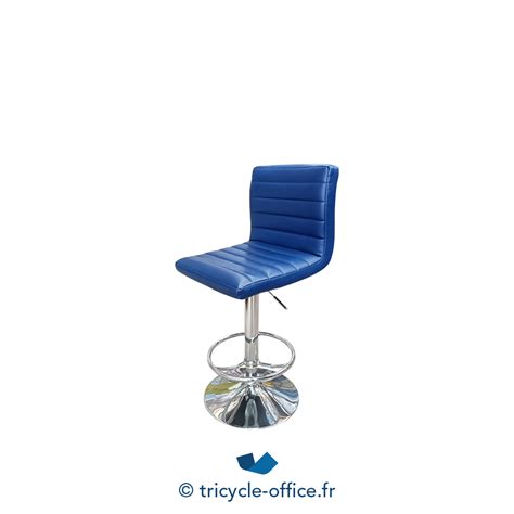 Chaise haute simili-cuir bleu - Occasion - Tricycle Office