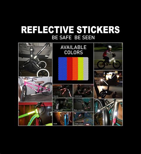 Reflective Stickers Decal Set Safety Stickers Reflective - Etsy