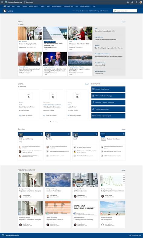 12 great examples of Modern SharePoint Intranet - Microsoft365 atWork ...