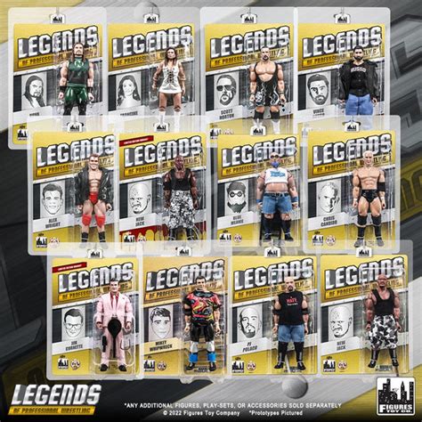 Legends of Professional Wrestling Series Figures: Set of 12 Figures - Figures Toy Company