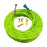 Buy 1/2 Inch 10 Meter (32.5 Ft) 3-Layered Braided Water Hose Pipe With ...