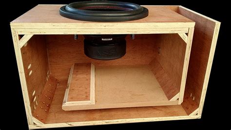 How to Make L-Port Plywood Subwoofer Box - DIY - YouTube