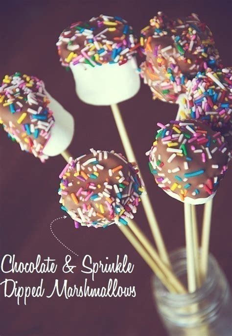 Chocolate & Sprinkle Covered Marshmallows · How To Make A Marshmallow ...