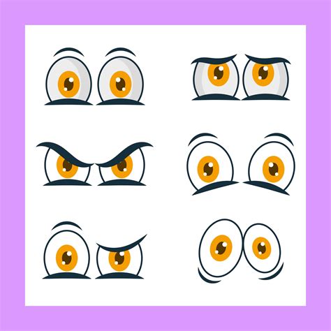 Cartoon Eyes Vector Clipart Collection 518752 Vector Art at Vecteezy