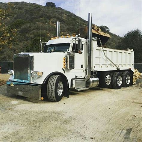 Semitrckn — Peterbilt custom 389 tri axle dump