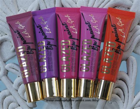 L.A. Girl Cosmetics Glazed Lip Paints Review